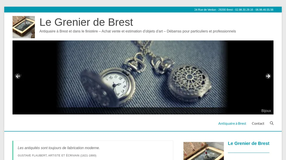 Aperçu du site de Le Grenier de Brest