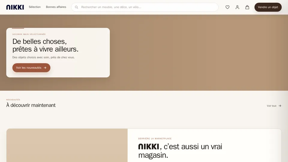 Aperçu du site de NIKKI