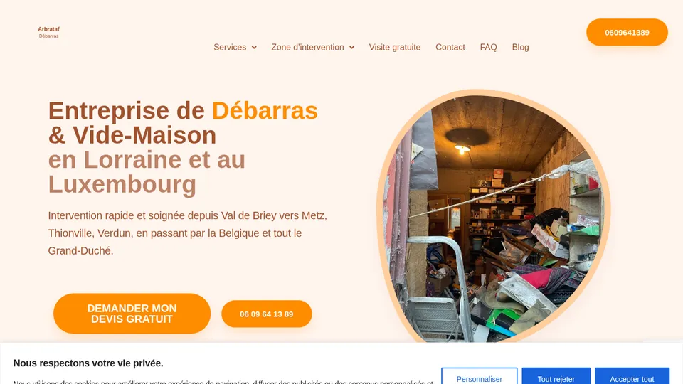 Aperçu du site de Arbrataf