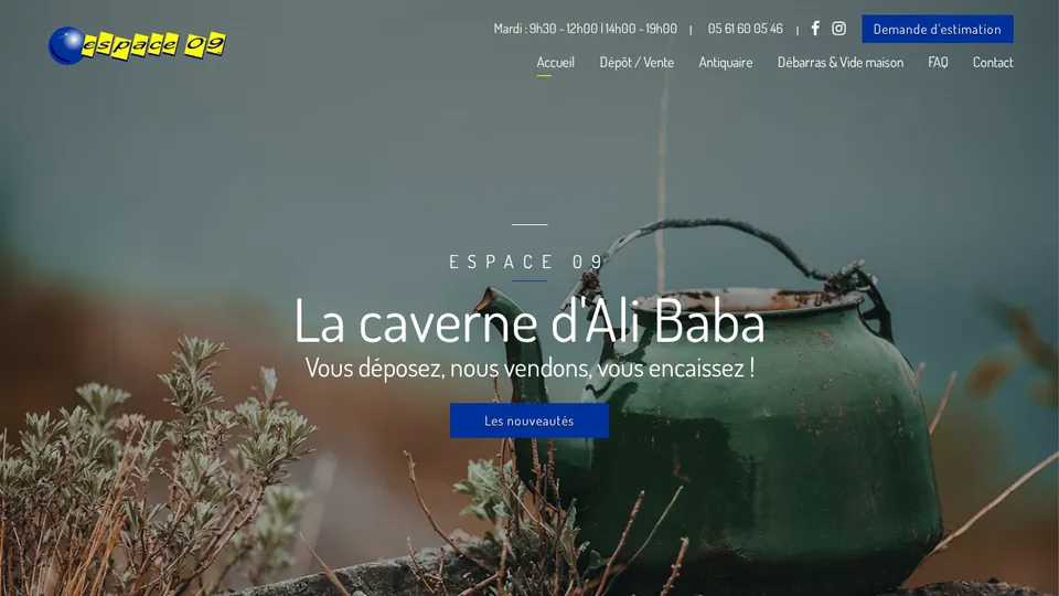 Aperçu du site de Espace 09