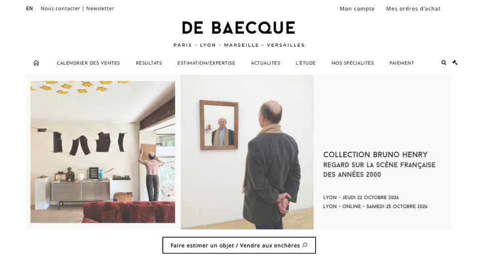 Aperçu du site de DE BAECQUE et Associés — Lyon
