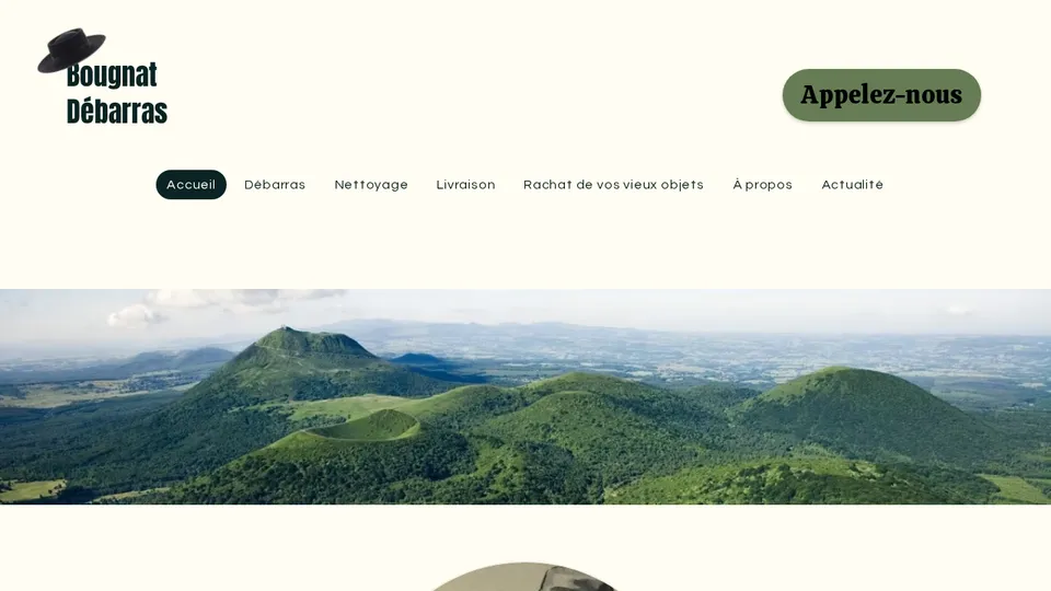Aperçu du site de Bougnat Débarras