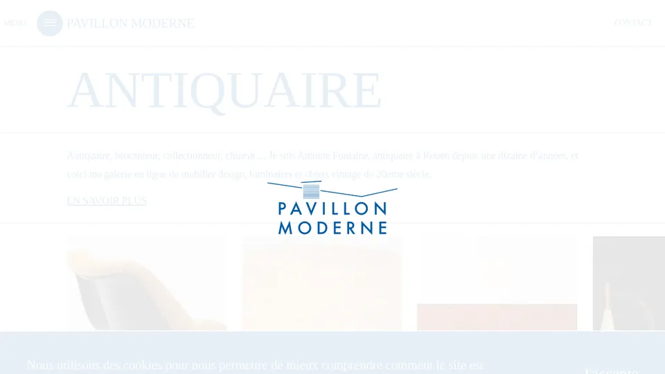 Aperçu du site de Pavillon Moderne — Antoine Fontaine