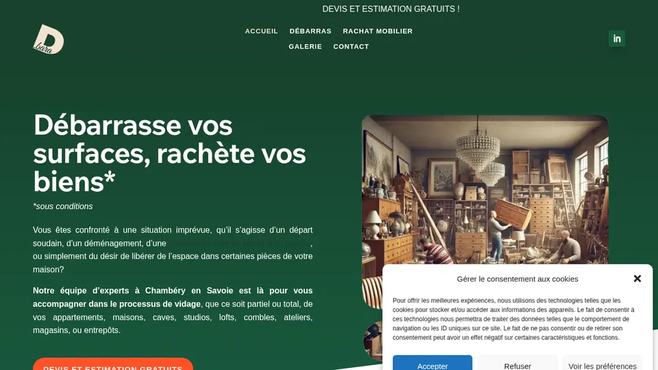 Aperçu du site de D BARA