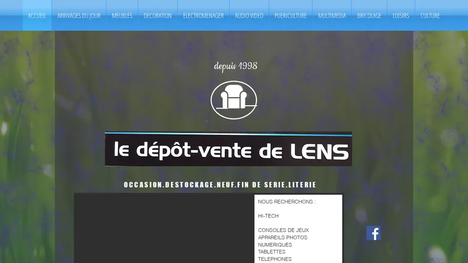 Aperçu du site de Le Dépôt-Vente de Lens