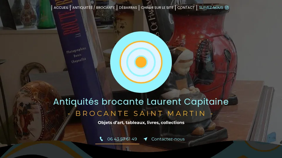 Aperçu du site de Brocante Saint Martin — Laurent Capitaine