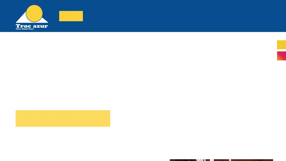 Aperçu du site de Troc Azur