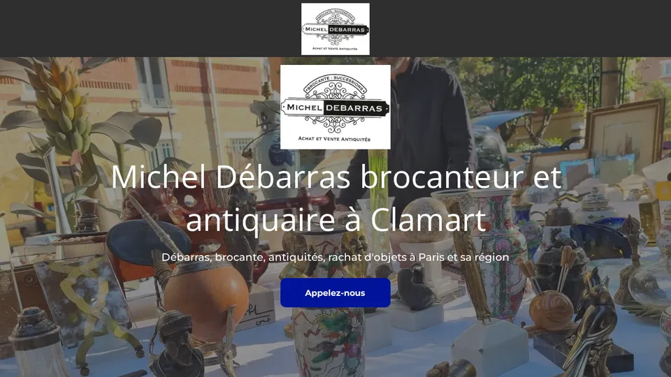 Aperçu du site de Michel Débarras