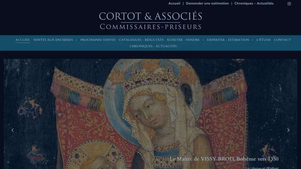 Aperçu du site de Cortot & Associés