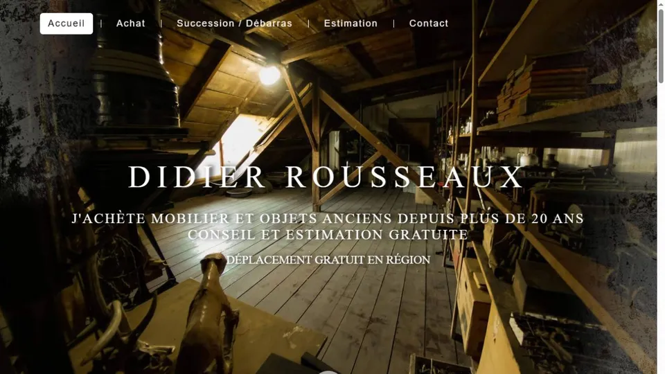 Aperçu du site de Didier Rousseaux